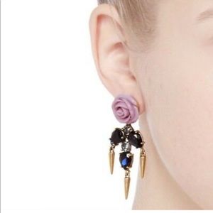 J.Crew rose drop earrings